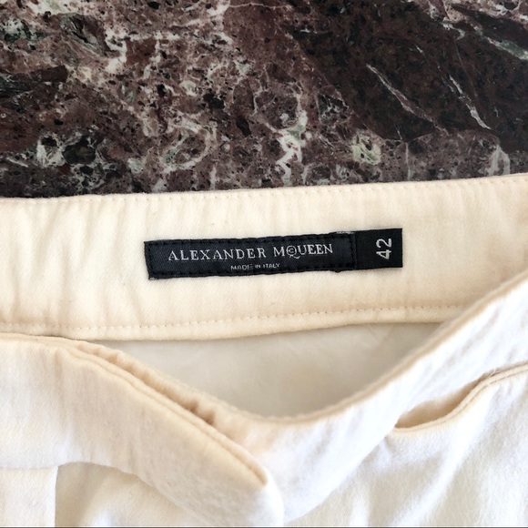 ALEXANDER MCQUEEN Wool Straight Leg Trousers - Picture 5 of 8